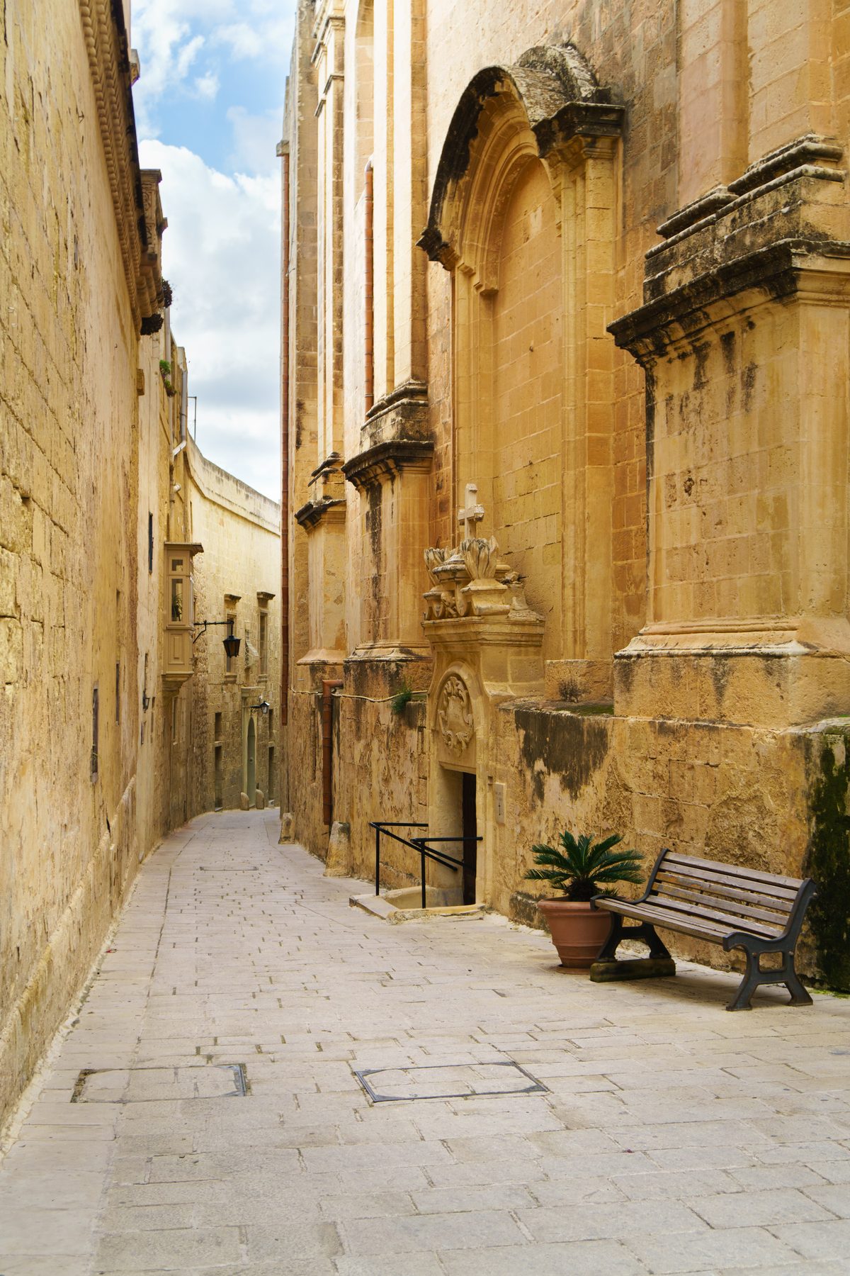 Gasse in der Stillen Stadt Mdina