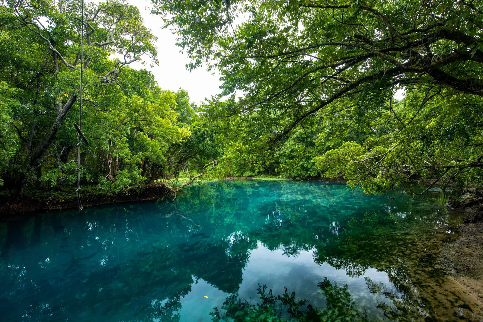 Das Matevulu Blue Hole auf Espiritu Santo